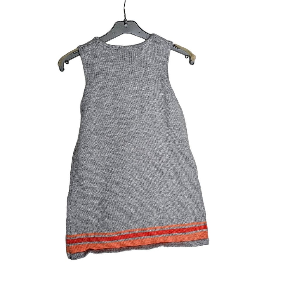 Gymboree Pumpkin Applique Sleeveless Grey Sweater Dress Size 5T - Picture 4 of 4